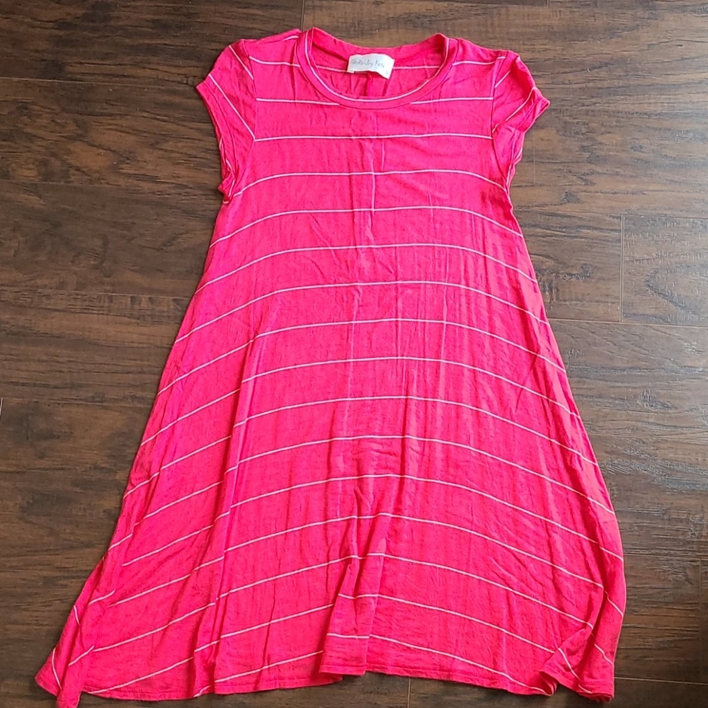 Pink baby doll dress